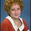 Actress Shelley Bruce as Annie in a scene from the Broadway production of the musical "Annie."