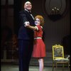 Actors Shelley Bruce as Annie and Reid Shelton as Daddy Warbucks in a scene from the Broadway production of the musical "Annie."