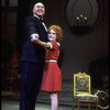 Actors Shelley Bruce as Annie and Reid Shelton as Daddy Warbucks in a scene from the Broadway production of the musical "Annie."