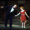 Actors Shelley Bruce as Annie and Reid Shelton as Daddy Warbucks in a scene from the Broadway production of the musical "Annie."