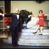 Actors Shelley Bruce as Annie and Reid Shelton as Daddy Warbucks in a scene from the Broadway production of the musical "Annie."