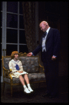 Actors Shelley Bruce as Annie and Reid Shelton as Daddy Warbucks in a scene from the Broadway production of the musical "Annie."