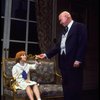 Actors Shelley Bruce as Annie and Reid Shelton as Daddy Warbucks in a scene from the Broadway production of the musical "Annie."