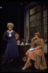 Shelley Bruce as Annie, Dorothy Loudon as Miss Hannigan and Sandy Faison as Grace in a scene from the Broadway production of the musical "Annie."