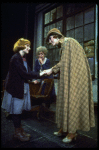 Shelley Bruce as Annie, Dorothy Loudon as Miss Hannigan and Sandy Faison as Grace in a scene from the Broadway production of the musical "Annie."