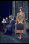 R-L) Actresses Dorothy Loudon as Miss Hannigan and Sandy Faison as Grace in a scene from the Broadway production of the musical "Annie."