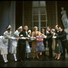 C) Actresses Sandy Faison as Grace and Shelley Bruce as Annie in a scene from the Broadway production of the musical "Annie."