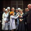Sandy Faison as Grace (R), Shelley Bruce as Annie (C) and Reid Shelton as Daddy Warbucks (L) in a scene from the Broadway production of the musical "Annie."