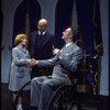 R-L) Shelley Bruce as Annie, Reid Shelton as Daddy Warbucks and Raymond Thorne as FDR in a scene from the Broadway production of the musical "Annie."