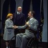 R-L) Shelley Bruce as Annie, Reid Shelton as Daddy Warbucks and Raymond Thorne as FDR in a scene from the Broadway production of the musical "Annie."