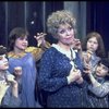 Actress Dorothy Loudon as Miss Hannigan (C) surrounded by orphans incl. Danielle Brisebois (2L) in a scene from the Broadway production of the musical "Annie."