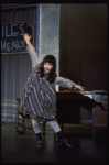 Actress Danielle Brisebois as an orphan in a scene from the Broadway production of the musical "Annie."