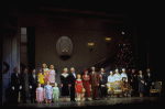 Entire cast in a scene from the Broadway production of the musical "Annie."