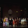 Entire cast in a scene from the Broadway production of the musical "Annie."