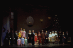 Entire cast in a scene from the Broadway production of the musical "Annie."