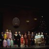 Entire cast in a scene from the Broadway production of the musical "Annie."