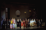 Entire cast in a scene from the Broadway production of the musical "Annie."