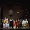 Entire cast in a scene from the Broadway production of the musical "Annie."