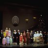 Entire cast in a scene from the Broadway production of the musical "Annie."