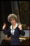 Actress Alice Ghostley as Miss Hannigan in a scene from the Broadway production of the musical "Annie."