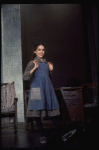 Actress Sarah Jessica Parker as an orphan in a scene from the Broadway production of the musical "Annie."