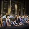 Actresses Shelley Bruce as Annie (C) and Sarah Jessica Parker (R) w. orphans in a scene from the Broadway production of the musical "Annie."