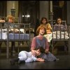 Actresses Shelley Bruce as Annie (C) and Sarah Jessica Parker (R) w. orphans in a scene from the Broadway production of the musical "Annie."