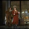 Actors Robert Fitch as Rooster and Alice Ghostley as Miss Hannigan in a scene from the Broadway production of the musical "Annie."