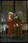 Actors Robert Fitch as Rooster and Alice Ghostley as Miss Hannigan in a scene from the Broadway production of the musical "Annie."