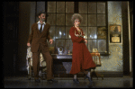 Actors Robert Fitch as Rooster and Alice Ghostley as Miss Hannigan in a scene from the Broadway production of the musical "Annie."