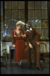 Actors Robert Fitch as Rooster and Alice Ghostley as Miss Hannigan in a scene from the Broadway production of the musical "Annie."
