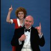 Andrea McArdle as Annie with Reid Shelton as Warbucks from the Broadway production of the musical "Annie."