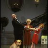 Reid Shelton as Daddy Warbucks, Shelley Bruce as Annie, Alice Ghostley as Miss Hannigan and Sandy in a scene from the Broadway production of the musical "Annie."