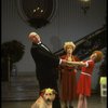 Reid Shelton as Daddy Warbucks, Shelley Bruce as Annie, Alice Ghostley as Miss Hannigan and Sandy in a scene from the Broadway production of the musical "Annie."