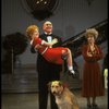 Reid Shelton as Daddy Warbucks, Shelley Bruce as Annie, Alice Ghostley as Miss Hannigan and Sandy in a scene from the Broadway production of the musical "Annie."