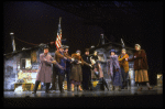 Hooverville-ites in a scene from the Broadway production of the musical "Annie."