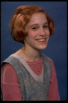 Actress Sarah Jessica Parker as Annie in a scene from the Broadway production of the musical "Annie."