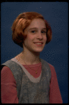 Actress Sarah Jessica Parker as Annie in a scene from the Broadway production of the musical "Annie."