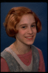 Actress Sarah Jessica Parker as Annie in a scene from the Broadway production of the musical "Annie."
