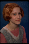 Actress Sarah Jessica Parker as Annie in a scene from the Broadway production of the musical "Annie."