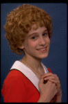Actress Sarah Jessica Parker as Annie in costume for the Broadway production of the musical "Annie."