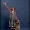Actress Sarah Jessica Parker as Annie w. Sandy in a scene from the Broadway production of the musical "Annie."