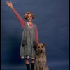 Actress Sarah Jessica Parker as Annie w. Sandy in a scene from the Broadway production of the musical "Annie."