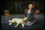 Actress Sarah Jessica Parker as Annie w. Sandy in a scene from the Broadway production of the musical "Annie."