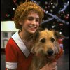Actress Sarah Jessica Parker as Annie w. Sandy in a scene from the Broadway production of the musical "Annie."