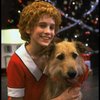 Actress Sarah Jessica Parker as Annie w. Sandy in a scene from the Broadway production of the musical "Annie."