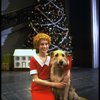 Actress Sarah Jessica Parker as Annie w. Sandy in a scene from the Broadway production of the musical "Annie."