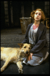 Actress Sarah Jessica Parker as Annie w. Sandy in a scene from the Broadway production of the musical "Annie."