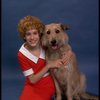 Actress Sarah Jessica Parker as Annie w. Sandy in a scene from the Broadway production of the musical "Annie."