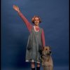Actress Sarah Jessica Parker as Annie w. Sandy in a scene from the Broadway production of the musical "Annie."
